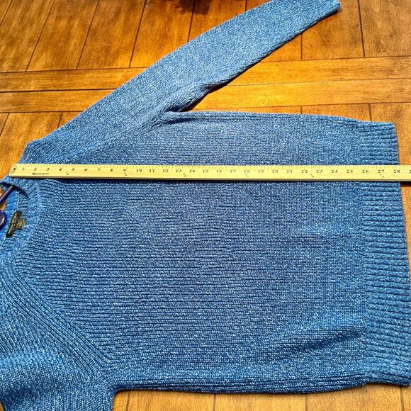 Banana Republic Pullover Loose Fit Knit Womens Sz L Blue Business Casual - Picture 6 of 11